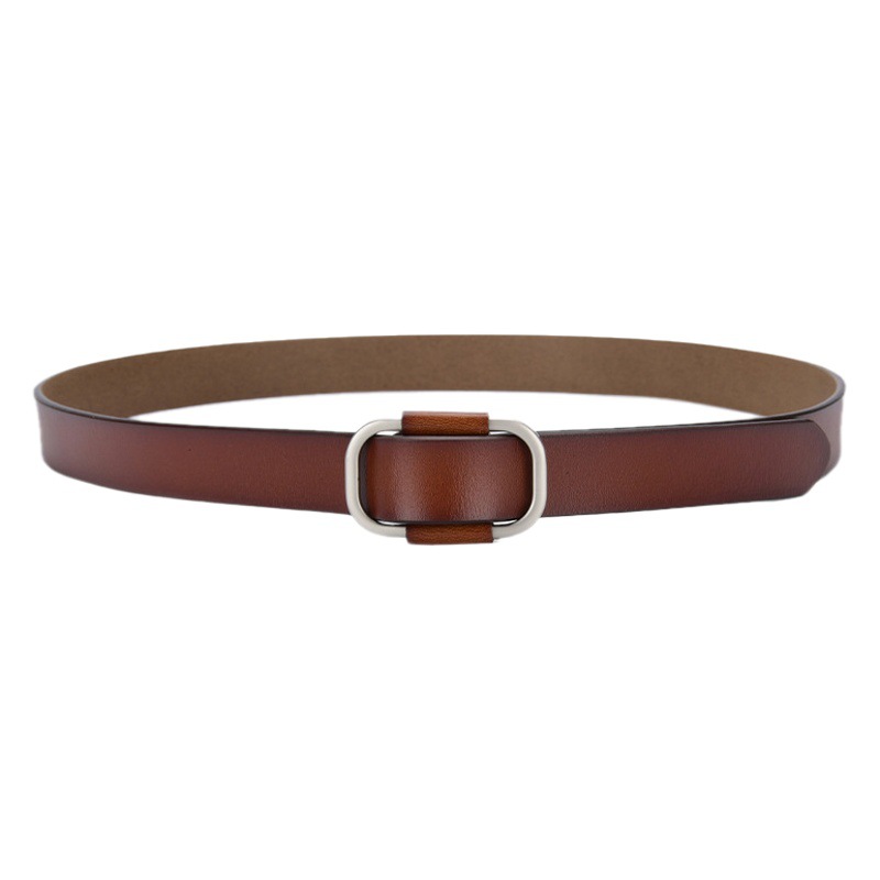 No hole women's belt leather women's belt cowhide decoration all-match women's coat dress girls pants belt wholesale