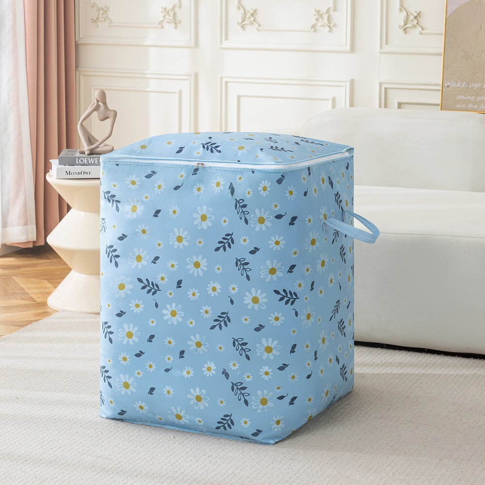 Clothes Quilt Storage Bag Printing Large Capacity Non-woven Dustproof Quilt Bag Big Mac Moving Packing Fit Basket