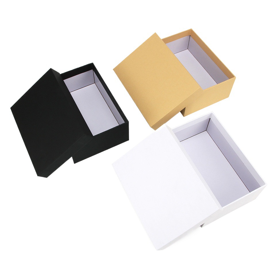 Gift carton long Square gift box simple fashion portable heaven and earth cover gift box currency spot