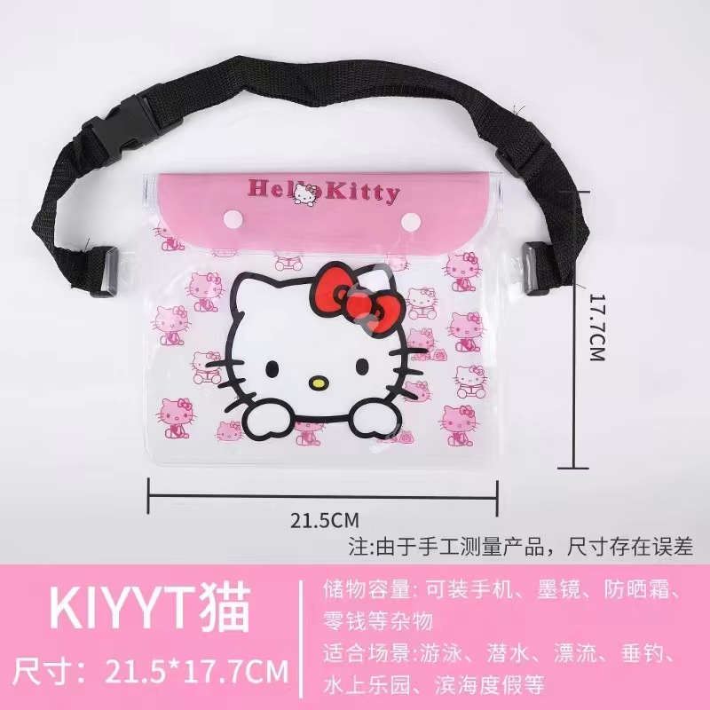 Picture of Spot Pvc Mobile Phone Waterproof Bag Water Splashing Festival Rafting Beach Mobile Phone Waterproof Waist Bag Sports Waist Bag Waterproof Bag
