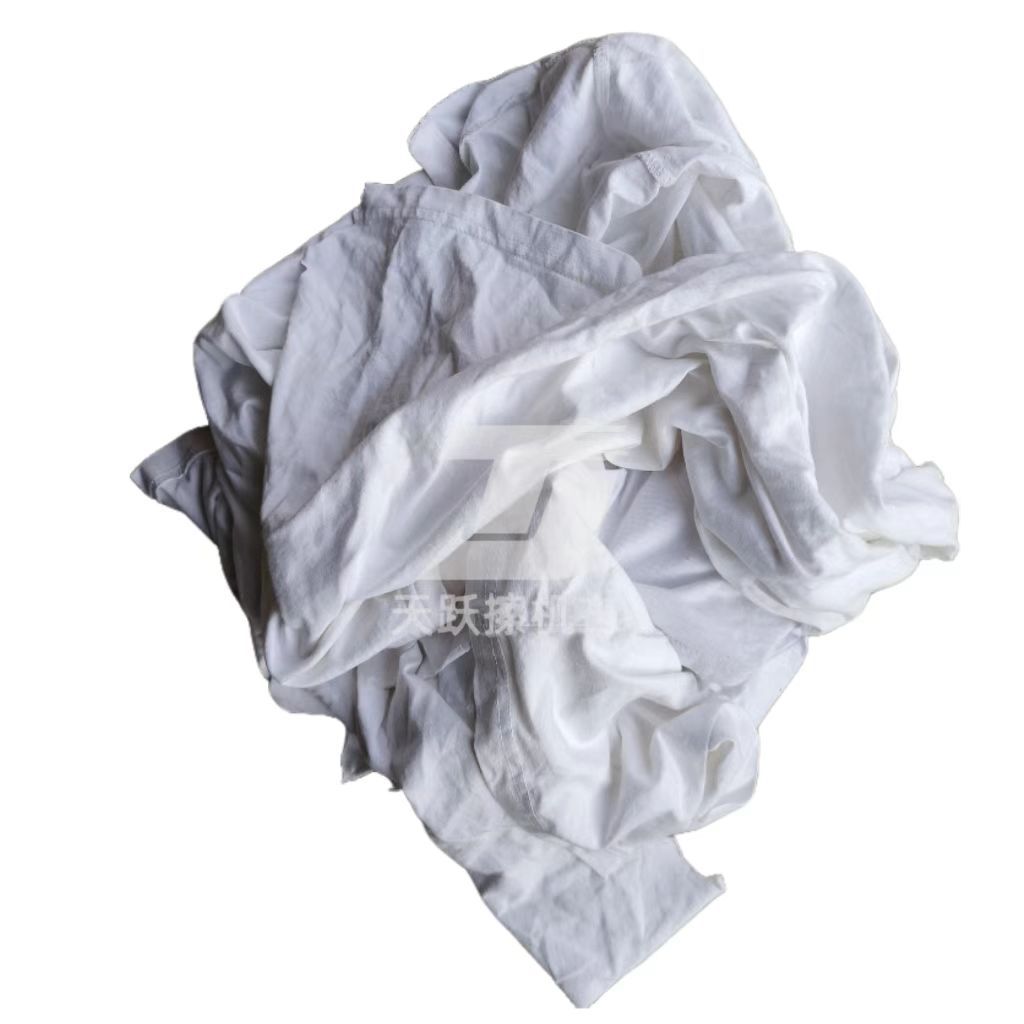 Picture of All-Cotton White Industrial Cleaning Cloth Large Floral Rag Clothing Edge White Rags Oil-Absorbing
