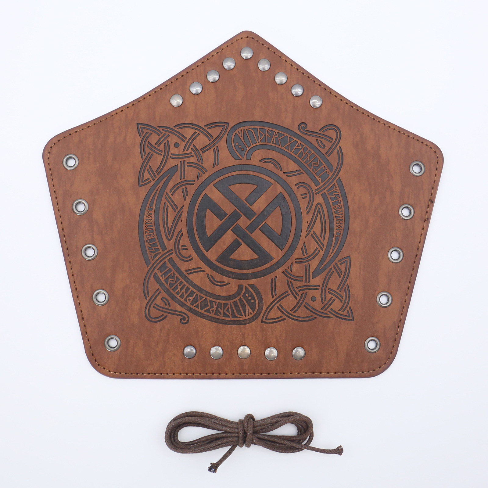 Picture of Cross-border Medieval Men's Leather Bracer Retro Punk Hand Guard Carnival cosplay Costume Accessories Arm Guard