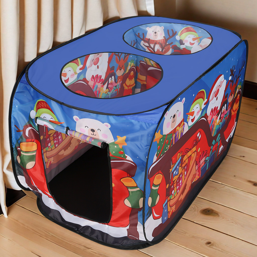 Picture of Children's outdoor toy game house Interactive Game House cartoon bus indoor tent automatic pop-up game tent
