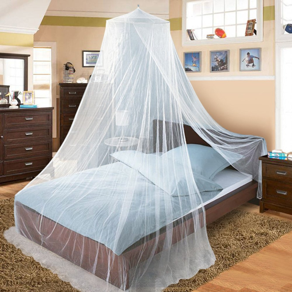 Summer mosquito net baby mosquito net hanging dome mosquito net foldable Palace round Net ceiling double dome mosquito net
