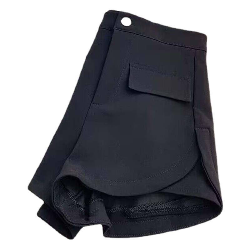 Pure Desire Shorts Women's Suit Hot Pants New High-Waist Slim A-Line Sexy Wide-Leg Pants Fat m Elastic Large Size Boot Pants