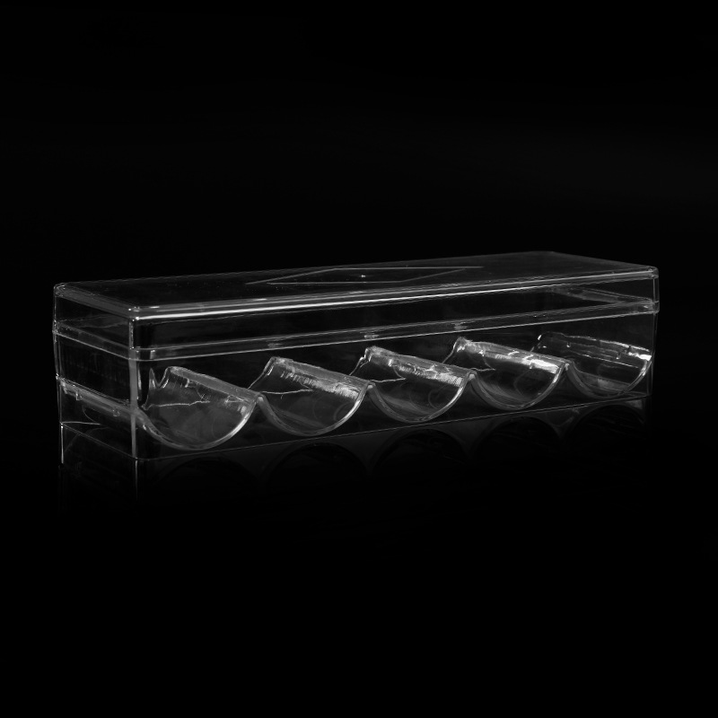 Picture of Can hold 100 chip box Texas Hold'em transparent card plate chip rack integral coin storage box code box
