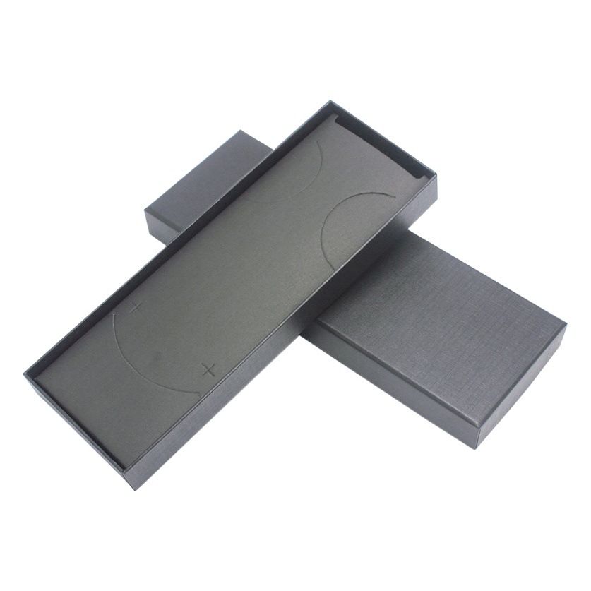 Manufacturer's Ready-Made Tie Packaging Box, Heaven and Earth Cover Rectangular Paper Box, Hardened Pure Color Red Black Tie Box