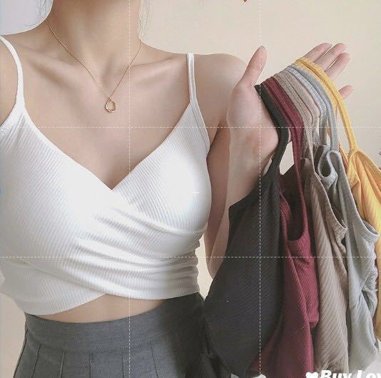Chic Cross Small Camisole Women's Summer Trendy All-match Slim-fit Short Inner Beautiful Back Base Top