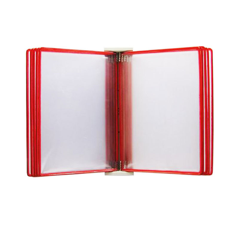 Picture of 10-page page folder A4 wall-mounted display rack wall-mounted data rack standard work instruction