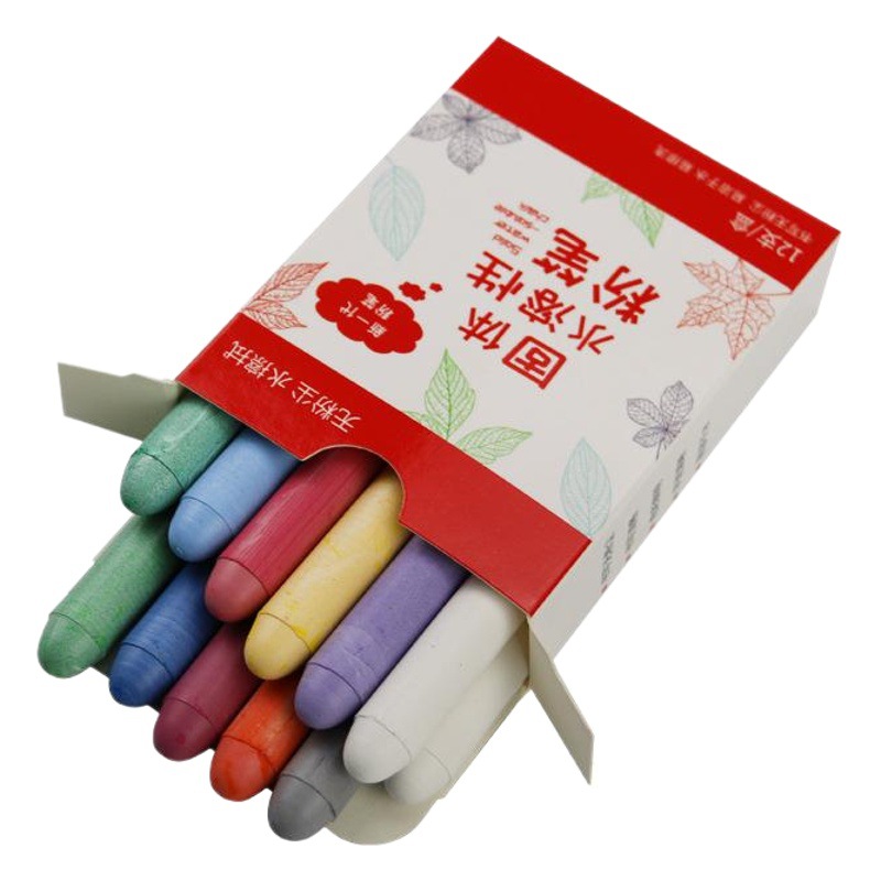 Gray non-water soluble chalk color 12 teaching household pen graffiti blackboard wall sticker supporting special chalk