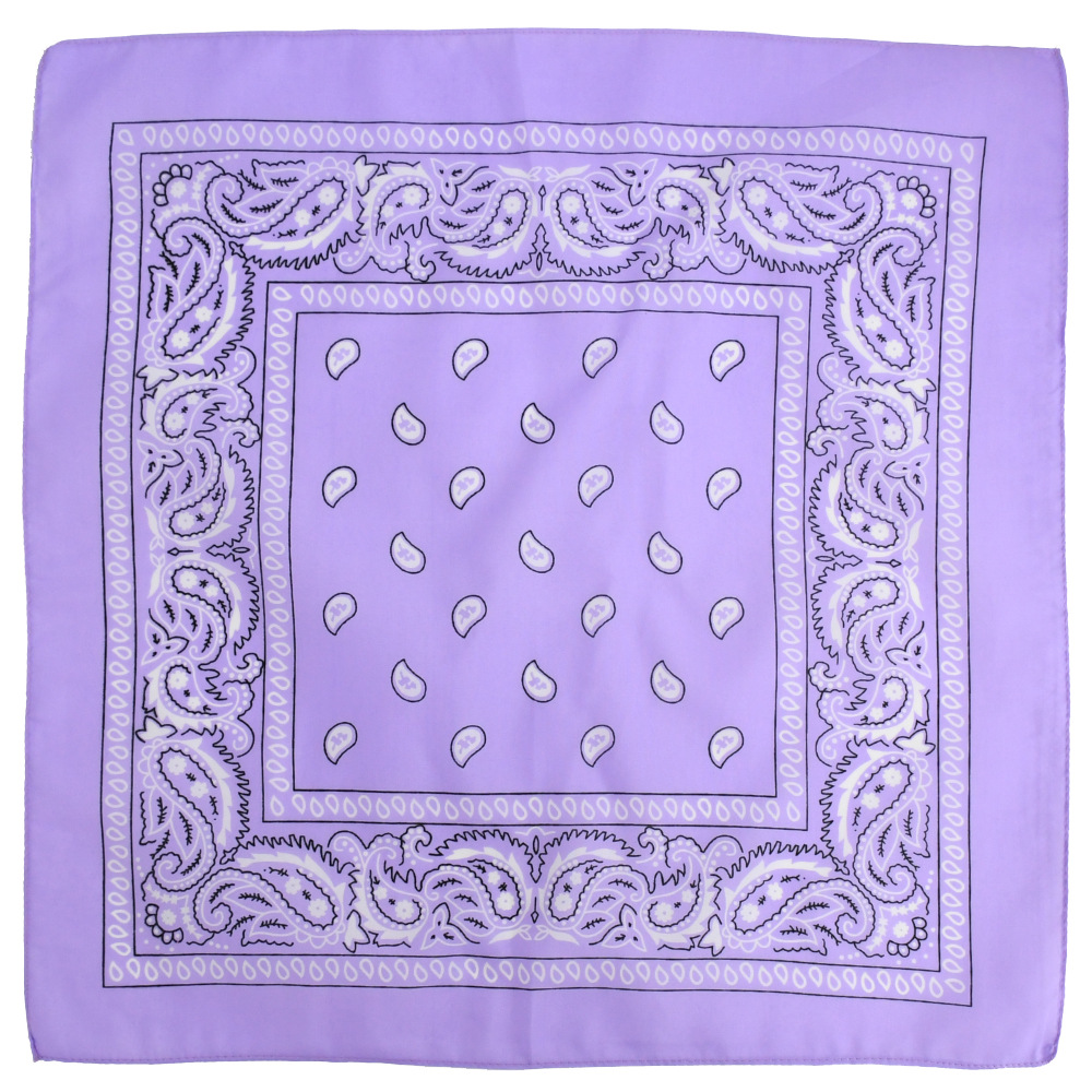 Picture of Factory direct supply in stock polyester square paisley scarf wholesale hip hop hip hop riding cashew flower scarf
