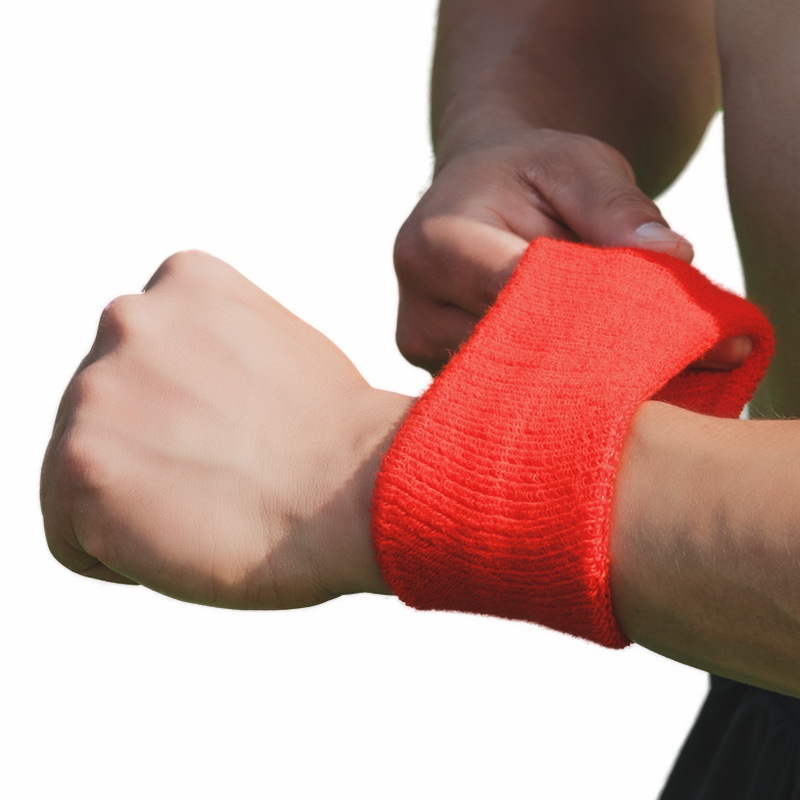 Picture of Manufacturers wholesale spot fitness knitting sweat absorbent sports wrist sweating blue ball towel