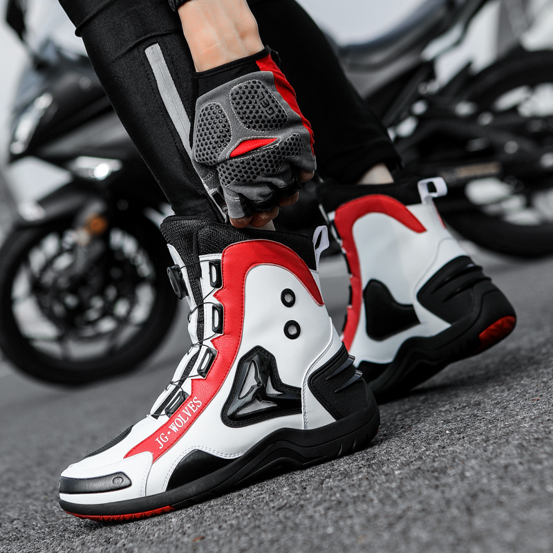 New motorcycle riding shoes couple's outdoor off-road anti-collision road racing shoes wear-resistant protective shoes motorcycle shoes