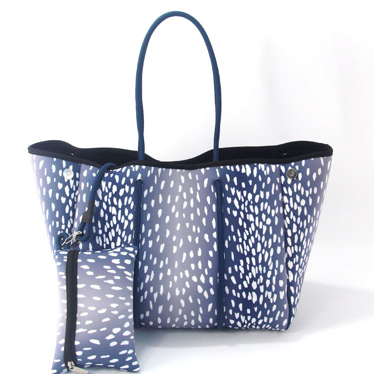 Picture of Diving Material Perforated Beach Bag European and American Fashion Portable Shoulder Strap Mother Bag Outdoor Casual Bag Portable Women's Bag for Women