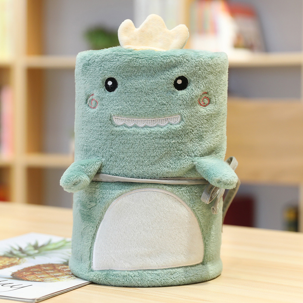 Picture of Cartoon Animal Air Conditioning Blanket, Fruit-Shaped Nap Blanket, Ready for Adding Logo