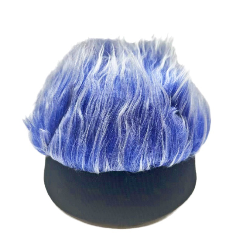 Picture of Cross-border explosions wig hat landlord hat hip-hop hat men's ins women knitted hat Mao Mao hat Southeast Asia hot sale