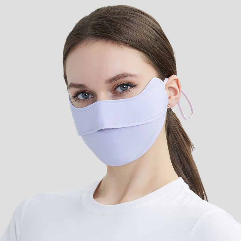 Picture of New 5D cartilage support three-dimensional sunscreen mask anti-ultraviolet breathable ice silk cool sense sunshade outdoor