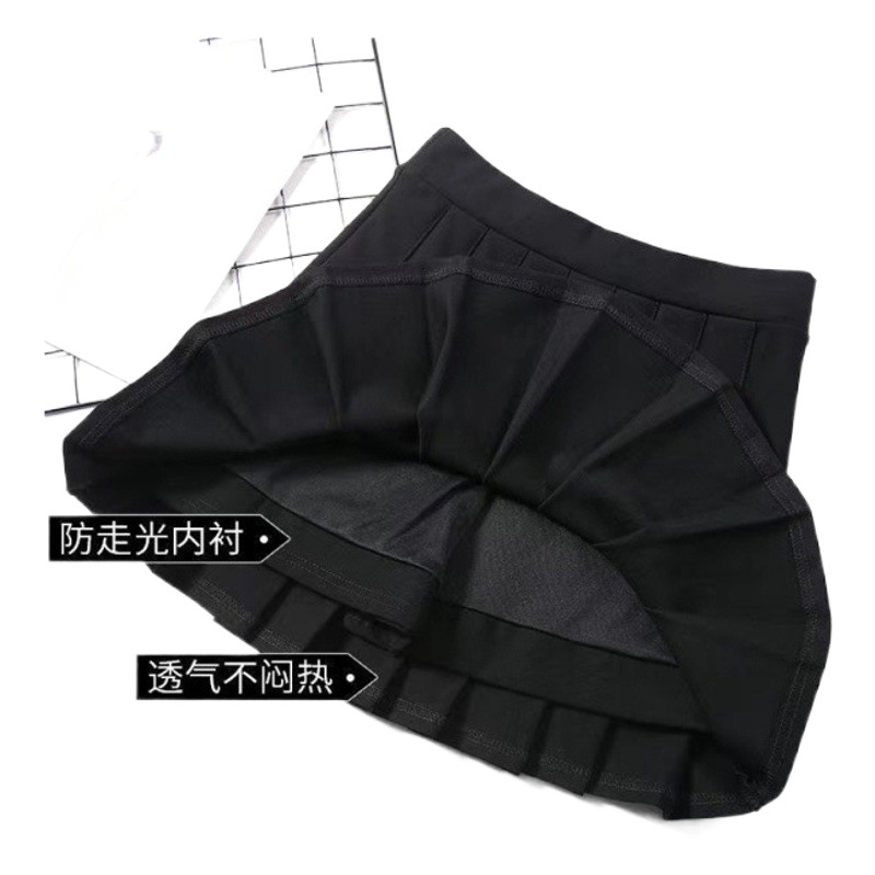 Pleated skirt 2023 New plus size skirt women's skirt spring and summer fat girl all-match high waist skirt word skirt