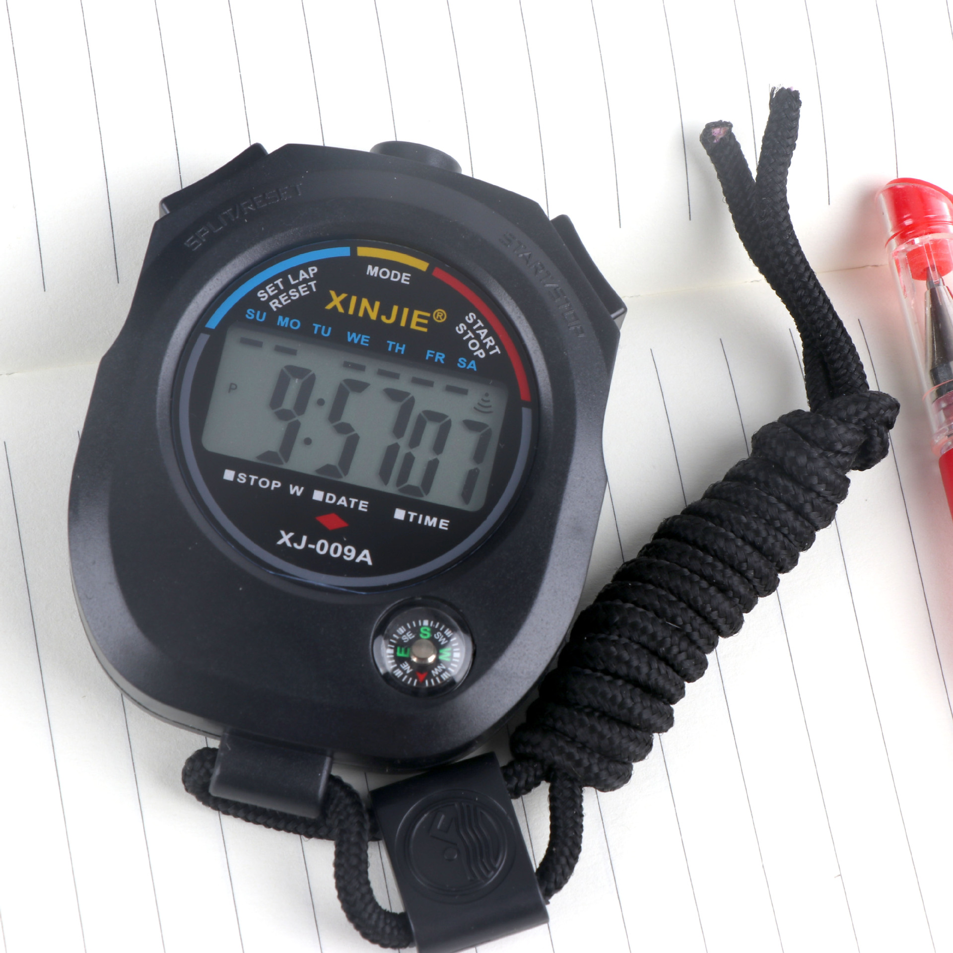 009A Stopwatch Timer with Compass Outdoor Sports Training Running Student Exercise Chronograph Manufacturer Wholesale