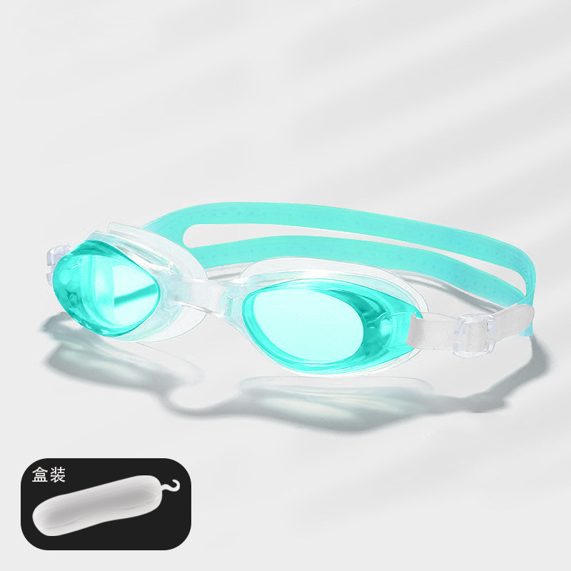 Picture of Factory direct waterproof swimming goggles children adult universal silicone swimming goggles wholesale flat light multi-color optional