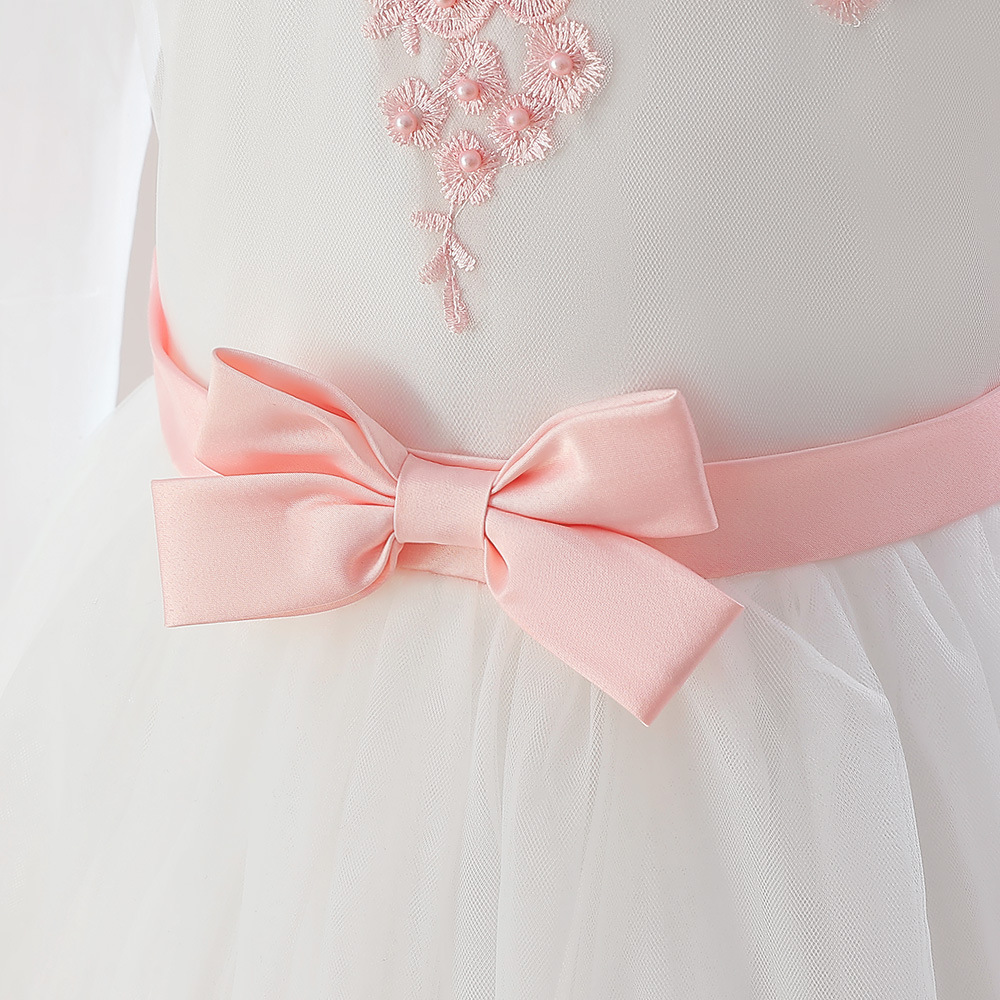 Picture of Girls' long dress children's dress 2024 cross-border European and American style piano performance dress long sleeve Western style princess dress
