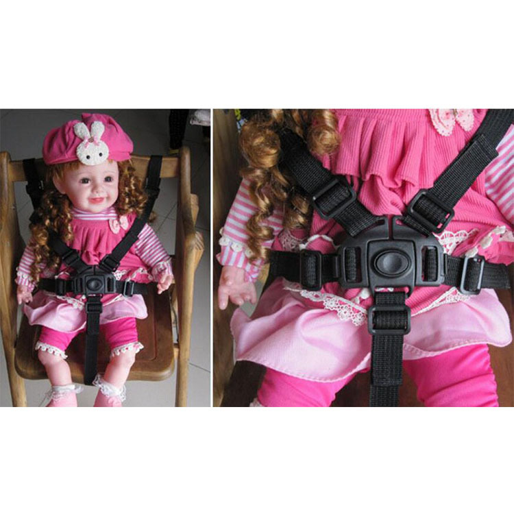 Picture of Baby Stroller with Accessories, Children's Dining Chair, Five-Point Binding Belt, Baby Chair, Three-Point Restraint Sling