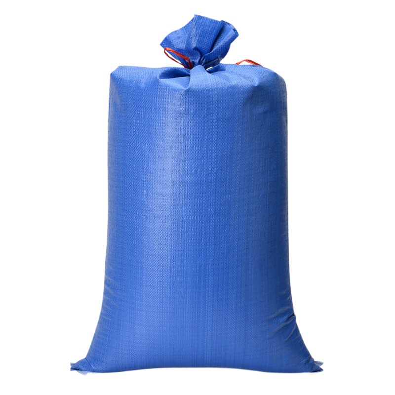 Woven Bag Blue Plastic Extra Thickened Logistics Express Transfer Clothing Feed Moving Bag Snakeskin Bag