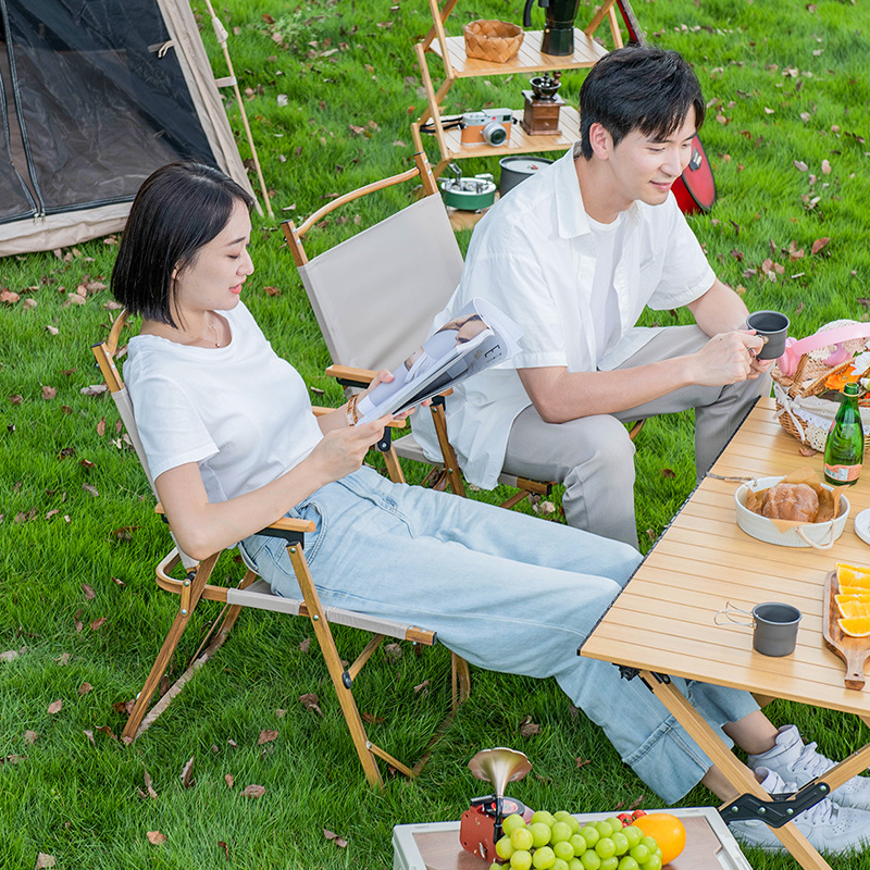 Picture of Kermit Chair Camping Chair Outdoor Folding Chair Portable Picnic Chair Stall Egg Roll Table Fishing Chair Stool Set