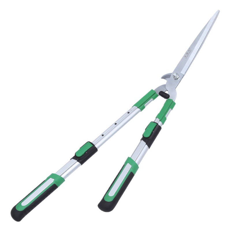 Green Rattan Retractable Hedge Shears for Hedge Shears for Lawn Dual-purpose Retractable Thick Branch Lawn Shears Tea Shears Household Pruning Shears