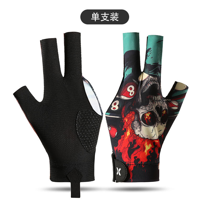 Picture of Billiards Gloves with Three Fingers Leaking for Left and Right Hands, Single Smooth Elastic Ice Silk Breathable Non-Slip Thin Billiards Gloves for Men and Women