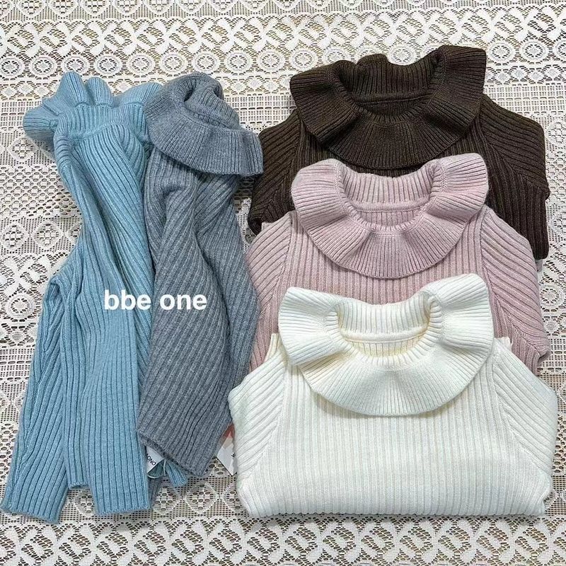 Picture of [in stock super soft glutinous giant Joker autumn and winter women's treasure base knitted lace doll collar sweater white pink