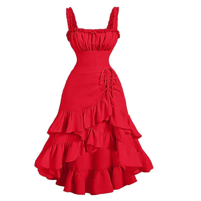 European and American Style Sexy Slim Sexy Dress Aliexpress Tk Red Versatile Dress Fashionable Sexy Suspender Dress