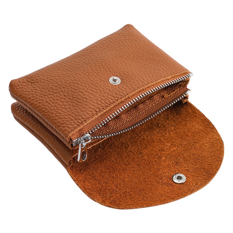 Simple Women's Genuine Leather Coin Purse Multi-function Card Holder Women's Large Capacity Small Jewelry Coin Soft Leather Small Wallet