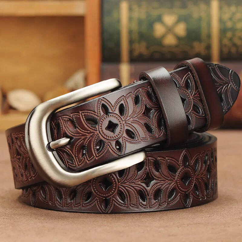 New AliExpress Amazon cross-border spell a lot of e-commerce explosions hollow pattern ladies belt direct sales