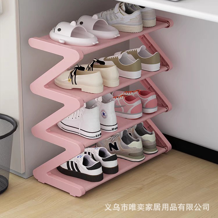 Creative Z Shoe Rack Cross-border Explosions Simple Household Shoe Storage Artifact Dormitory Multi-layer Assembled Shoe Rack