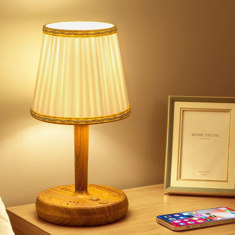 Ins Style Multifunctional Table Lamp Socket Integrated with USB Charging Bedside Table Lamp Decorative Table Lamp Home Office Plug-In Board