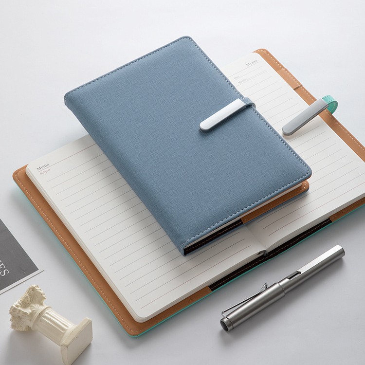 Picture of A5 business notebook B5 metal buckle PU notebook can add logo office notebook Workbook