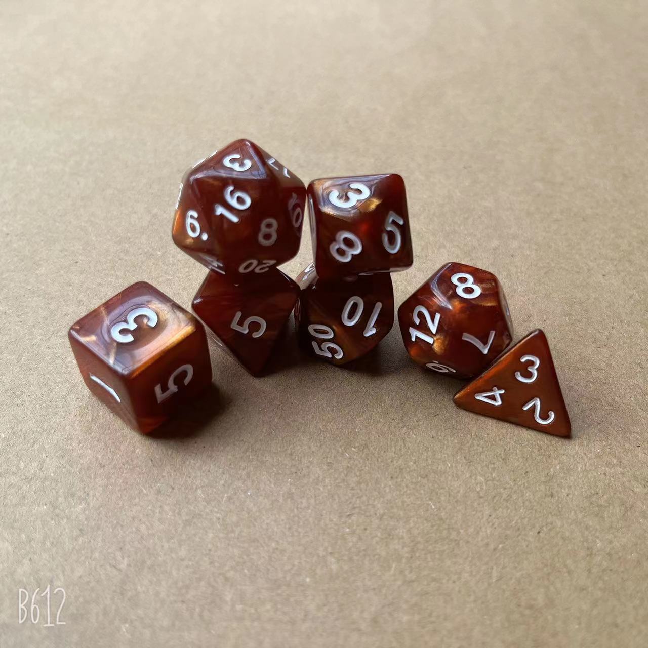 Picture of Multi-sided dice seven-piece Dungeons and Dragons table game dice DND sieve TRPG running group Amazon quick sale