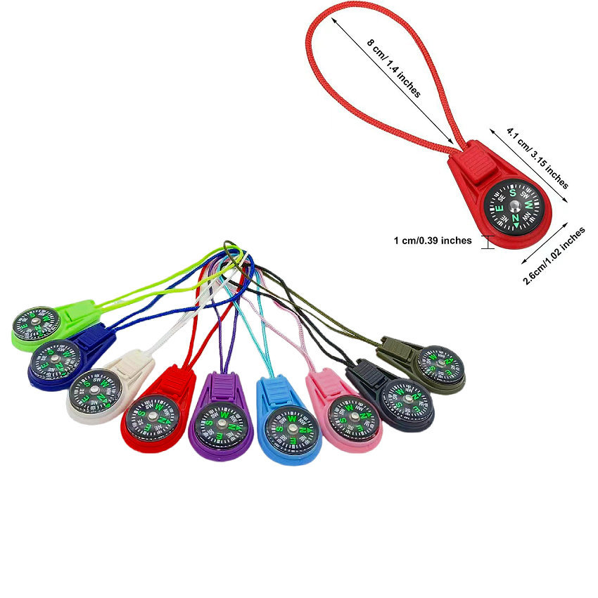 Portable Lanyard Compass Plastic Multicolor Optional Outdoor Logo Fashion Lanyard Compass Compass Wholesale