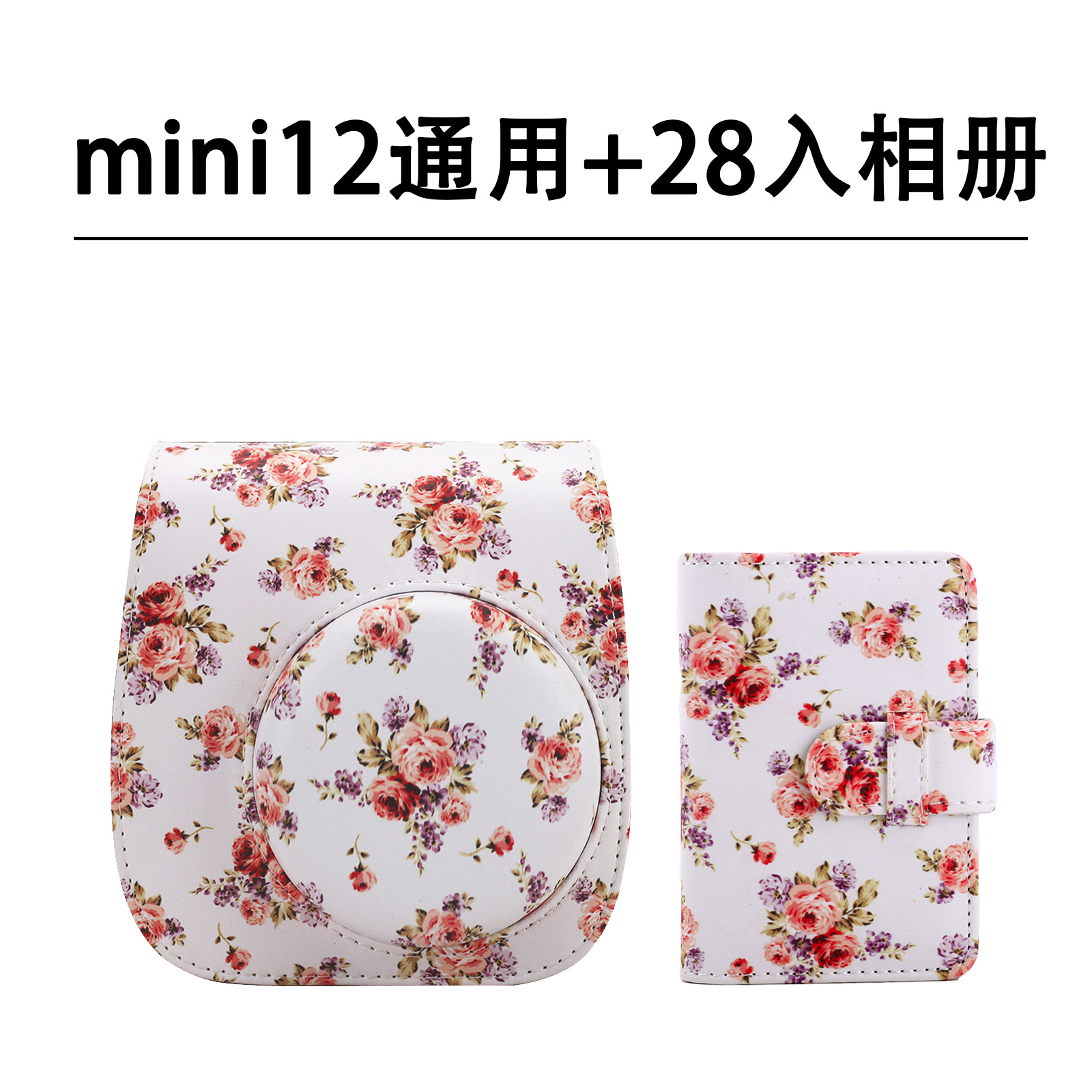 Picture of Fuji clapper mini8/9/11/12 3 inch photo album camera bag suit cartoon cute canvas messenger bag