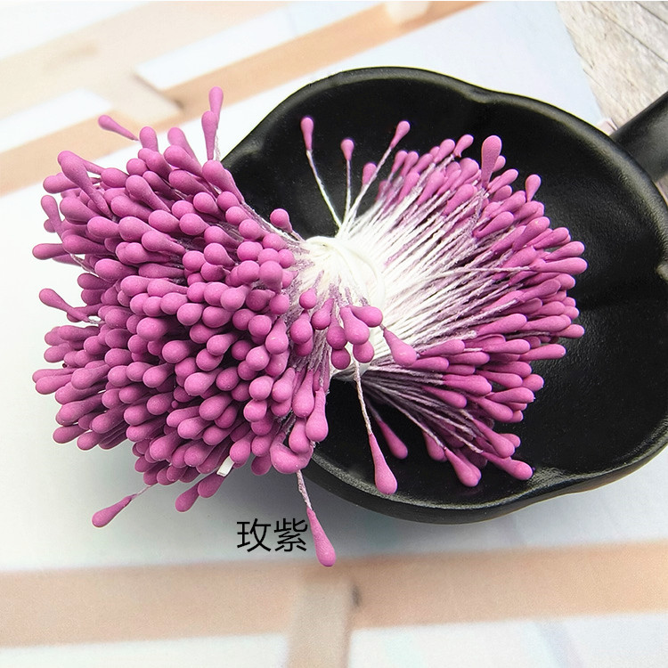 Picture of Wholesale Korean Style Handmade DIY Hair Accessories High Simulation Flower Stamens Material 2mm Matte Round Match Head Flower Heart Flower Stamens