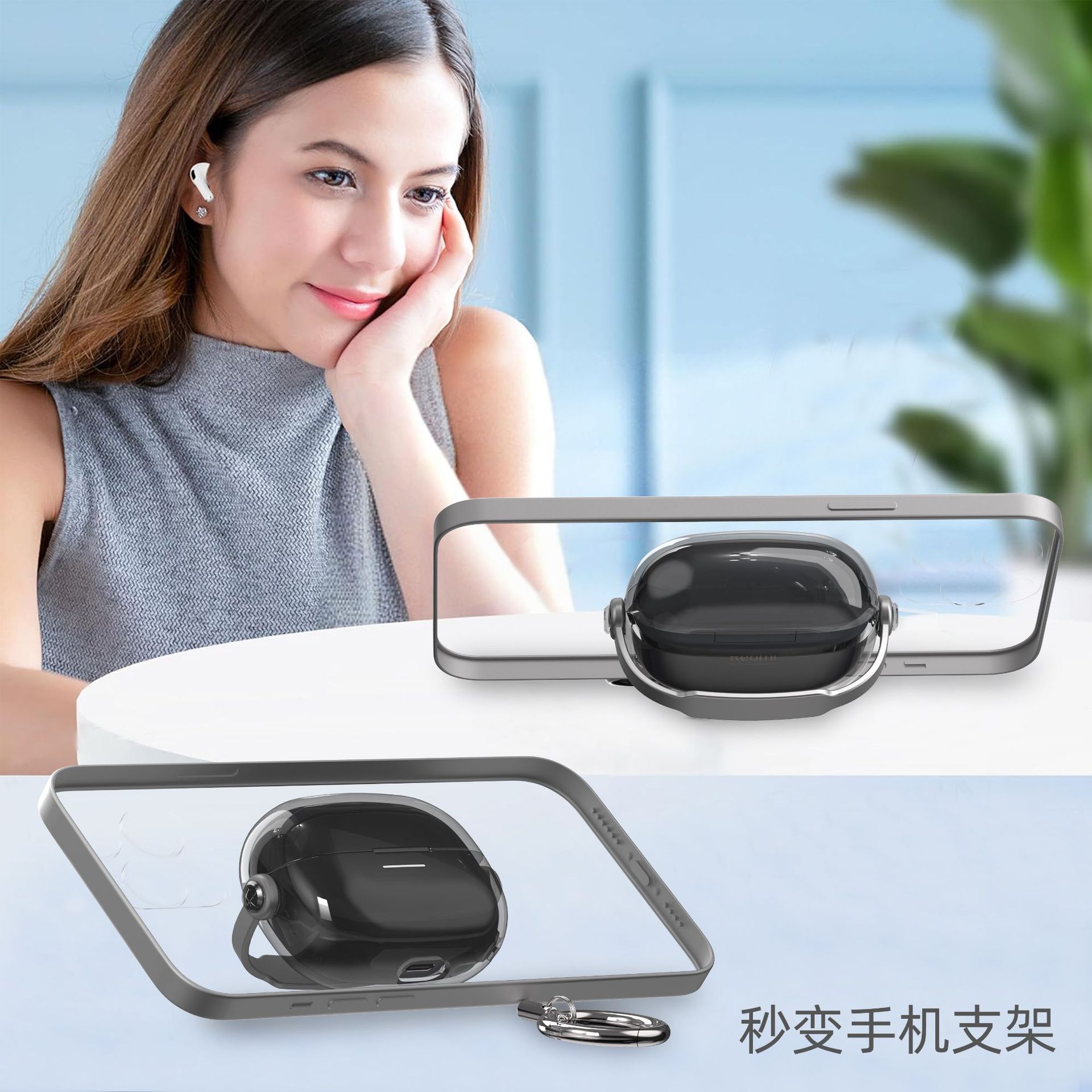 Picture of Suitable for Redmi Buds6Pro Protective Case 4Pro Transparent Lock Protective Case Redmi Buds5Pro Headphone Case
