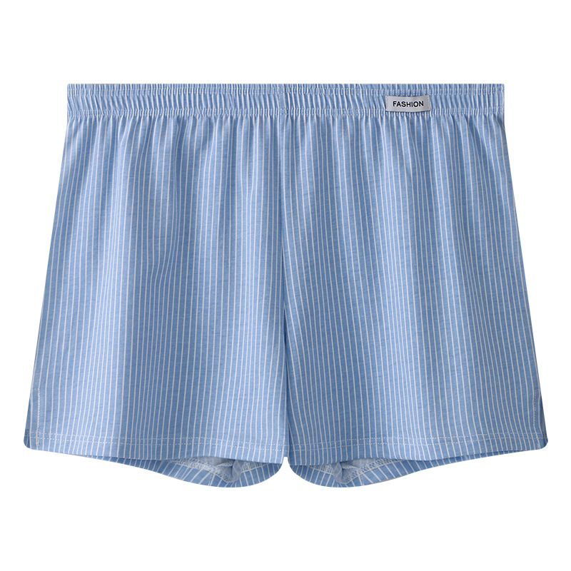 Picture of New Men's Arlo Pants Men's Pure Cotton Breathable Loose Four-Corner Underwear Head Youth Striped Boxer Short Pants