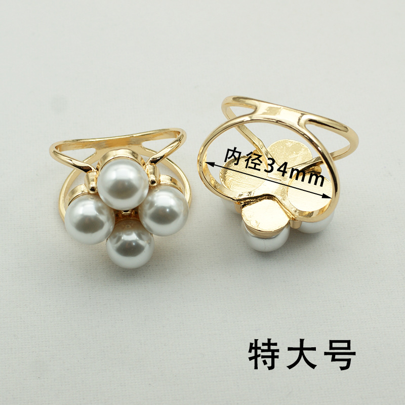 Picture of South Korea multi-functional scarf buckle high-grade Pearl fashion new Camellia windbreaker belt buckle high-end jewelry wholesale