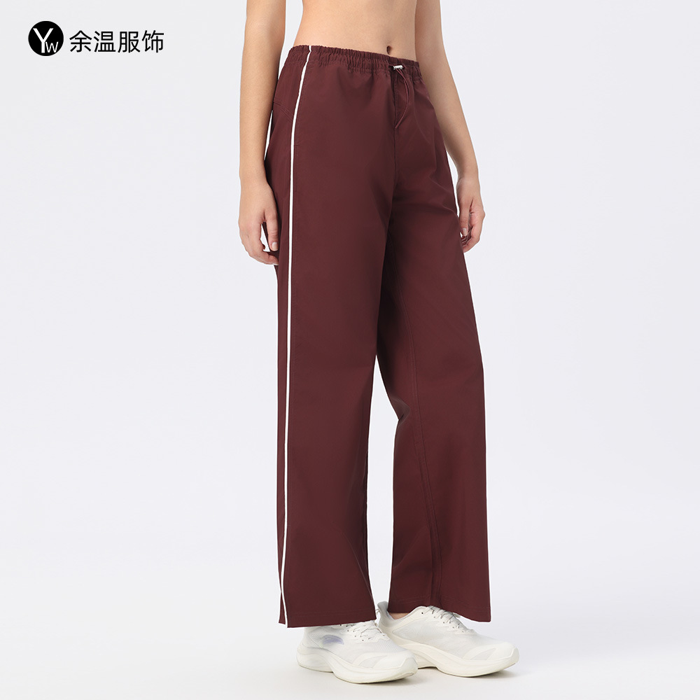2025 New High-Waist Fitness Pants for Women, Loose American High Street Straight Leg Plus Size Sweatpants, Casual Wide-Leg Yoga
