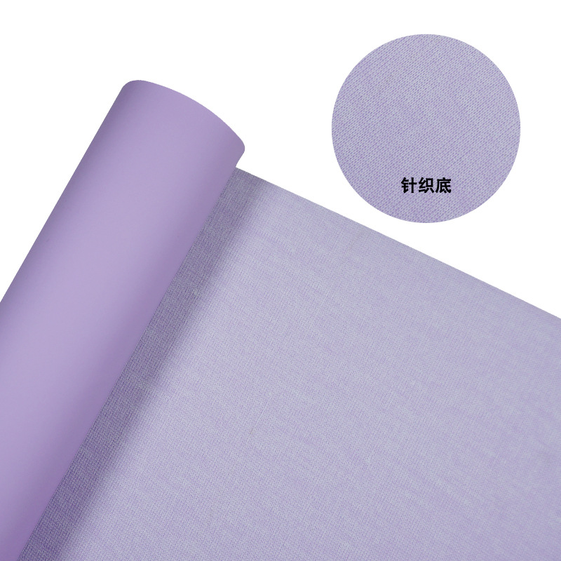Picture of Leather Factory 0.8 Thick Frosted Plain Hibiscus Leather Half Pu Needle Bottom Matte Jelly Bag Material Jewelry Fabric