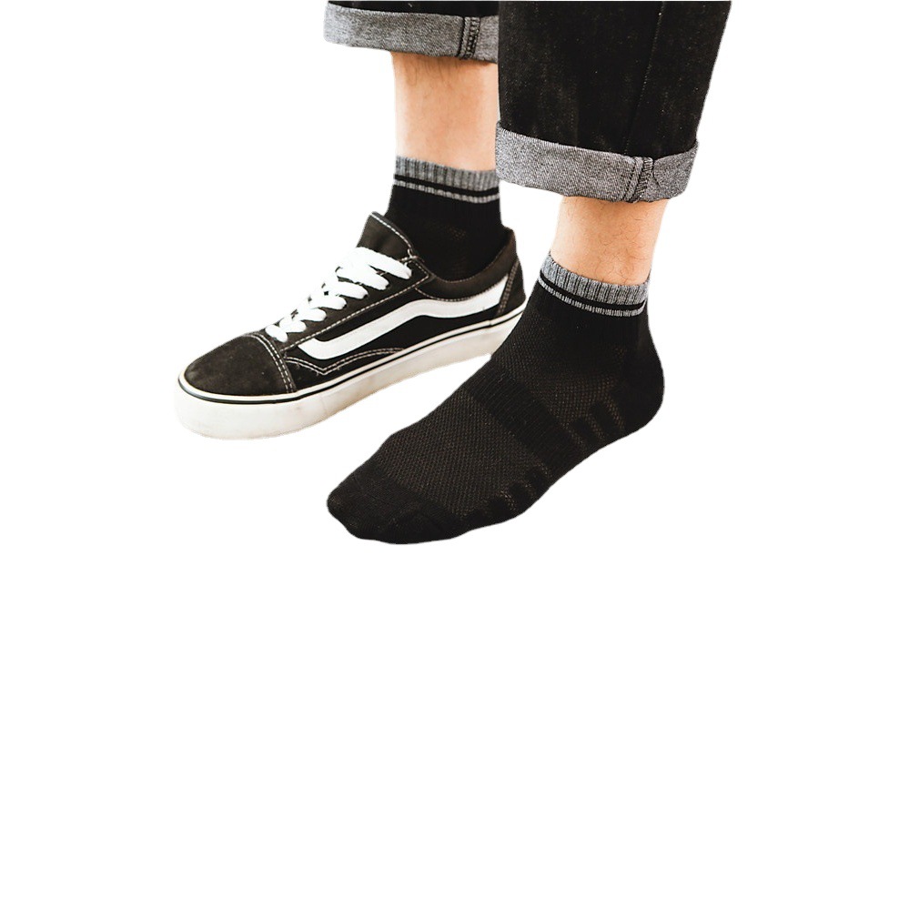 Men's Socks Spring and Autumn Sports Mesh Breathable Boat Socks Waist Men's Socks Cross-Border Socks 2024 Socks