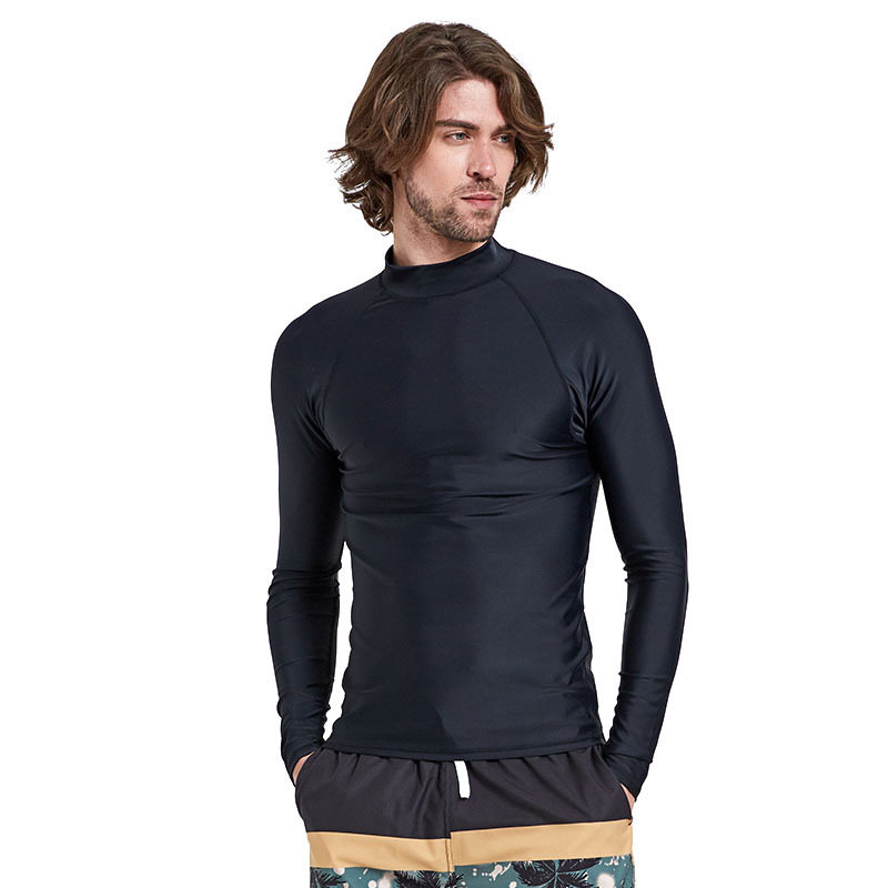 Picture of Sharbat men's long-sleeved diving suit sun protection swimsuit quick-drying jellyfish suit top snorkeling slim diving swimsuit