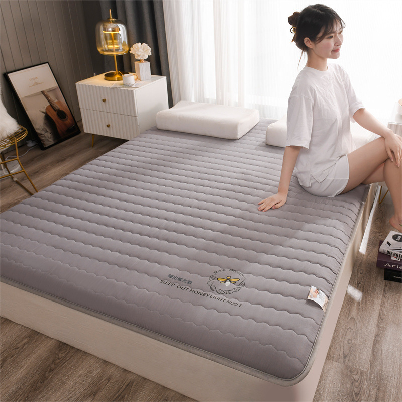 Picture of Soybean fiber mattress foldable home bed & breakfast tatami floor sleeping mat single double rental soft mattress wholesale