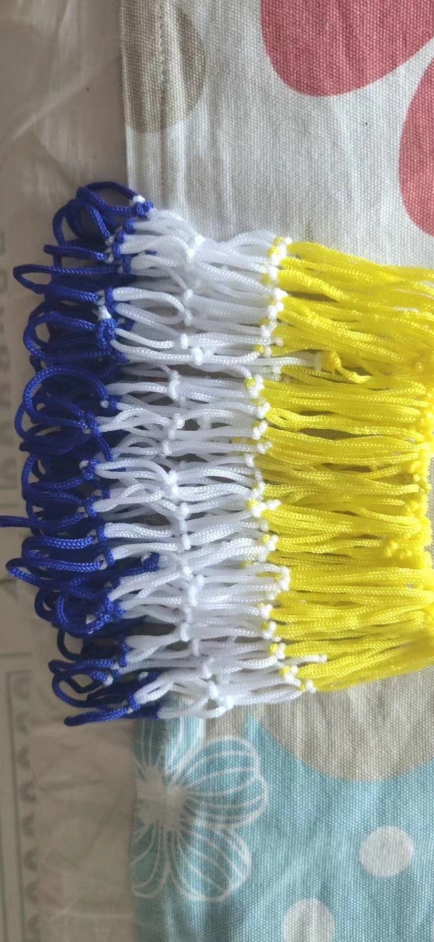 Picture of Children's basketball frame net basket net two-color three-color manufacturer in stock bold standard Net buckle polypropylene fiber basketball net